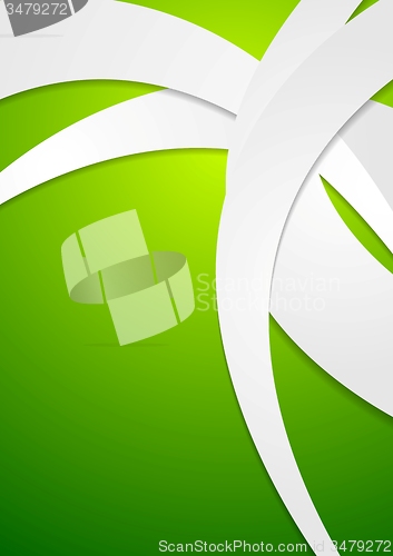 Image of Bright green corporate wavy design