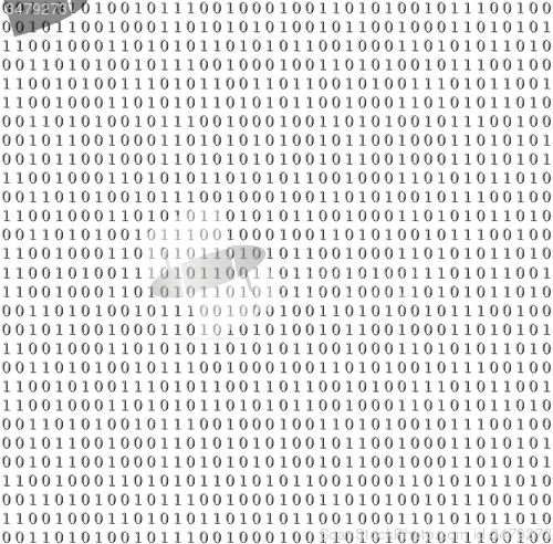 Image of Binary system code vector grey background