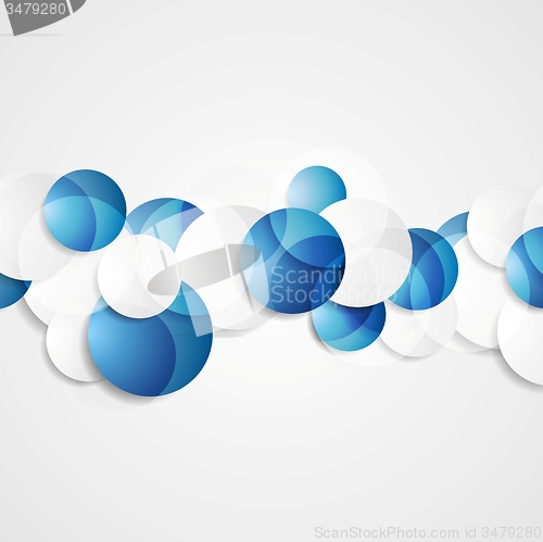 Image of Blue grey abstract corporate design with circles