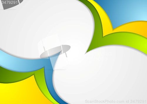 Image of Bright corporate abstract contrast background