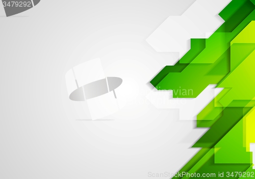 Image of Abstract green hi-tech bright background