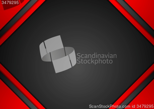 Image of Red and black corporate art background