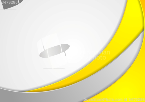 Image of Bright wavy corporate abstract design
