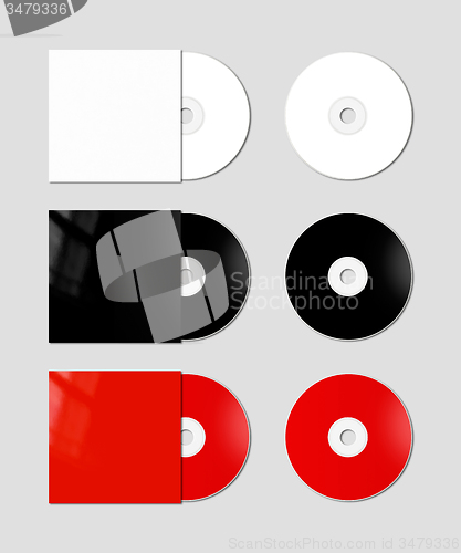 Image of CD - DVD mockup template