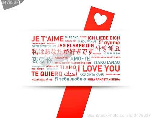 Image of Love card from the world