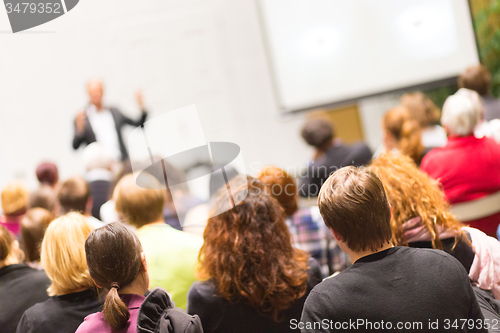 Image of Audience in the lecture hall.