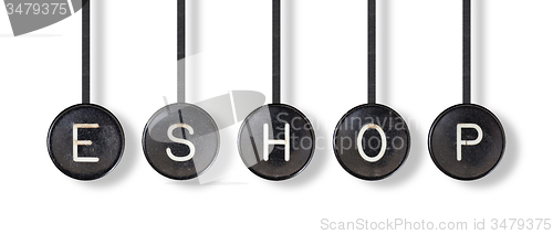 Image of Typewriter buttons, isolated - Eshop