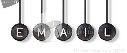 Image of Typewriter buttons, isolated - Email