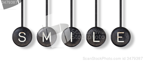 Image of Typewriter buttons, isolated - Smile