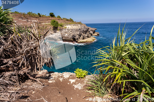 Image of coastline at Nusa Penida island