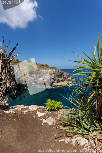 Image of coastline at Nusa Penida island