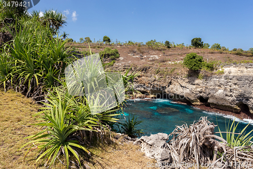 Image of coastline at Nusa Penida island