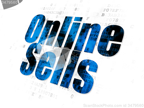 Image of Marketing concept: Online Sells on Digital background