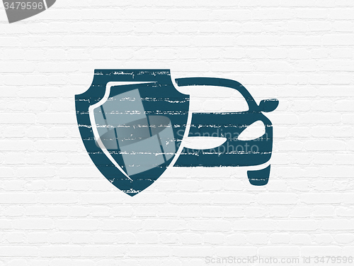 Image of Insurance concept: Car Insurance on wall background