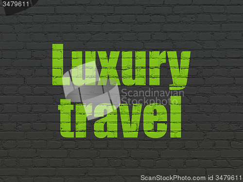 Image of Vacation concept: Luxury Travel on wall background