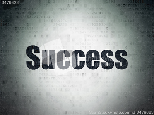 Image of Finance concept: Success on Digital Paper background