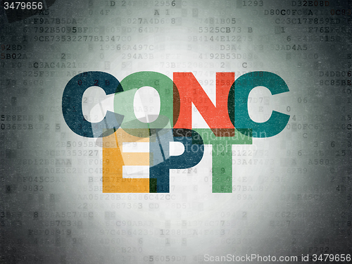 Image of Marketing concept: Concept on Digital Paper background
