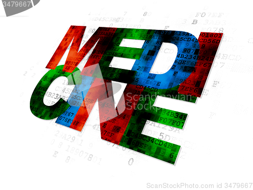 Image of Health concept: Medicine on Digital background