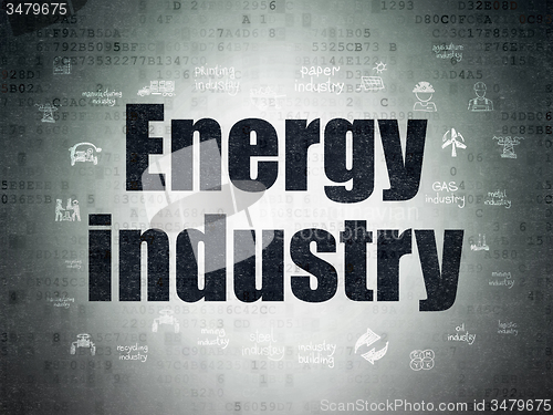 Image of Manufacuring concept: Energy Industry on Digital Paper background