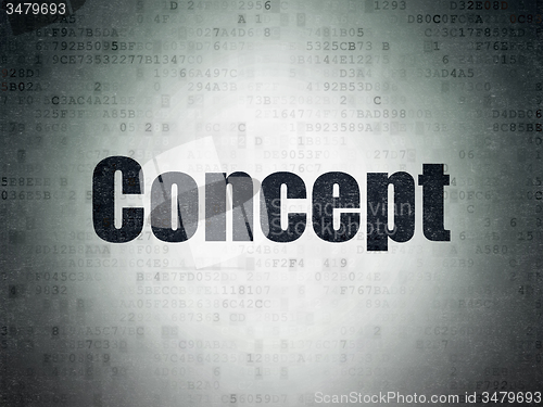 Image of Advertising concept: Concept on Digital Paper background