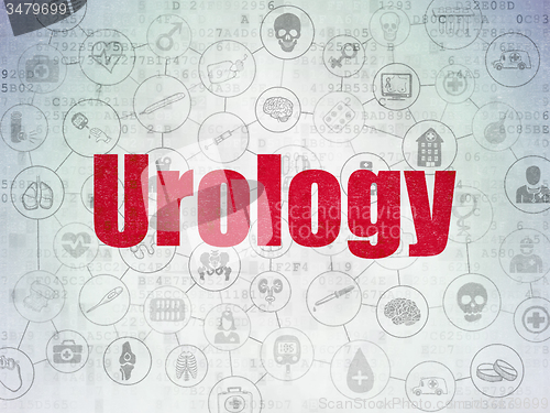 Image of Health concept: Urology on Digital Paper background