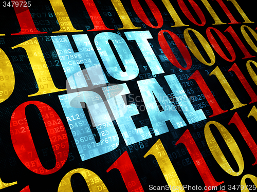 Image of Business concept: Hot Deal on Digital background