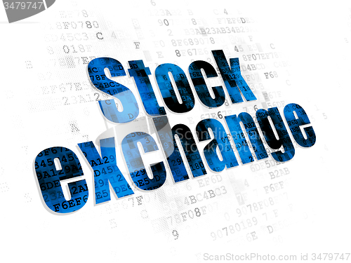 Image of Finance concept: Stock Exchange on Digital background