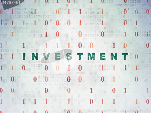 Image of Business concept: Investment on Digital Paper background