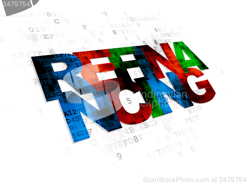 Image of Finance concept: Refinancing on Digital background