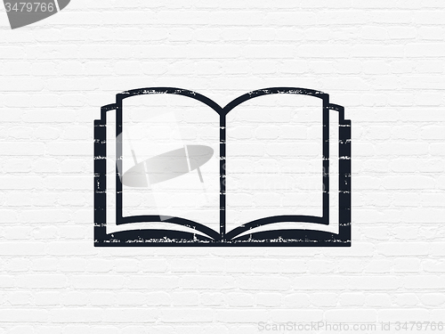 Image of Studying concept: Book on wall background