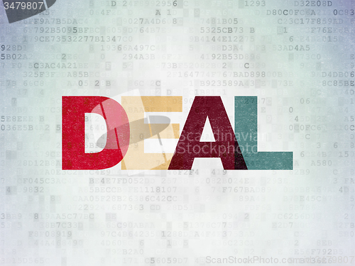Image of Business concept: Deal on Digital Paper background