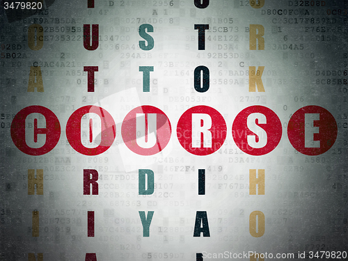 Image of Learning concept: word Course in solving Crossword Puzzle