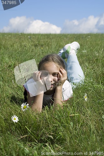 Image of Girl on  the grass V