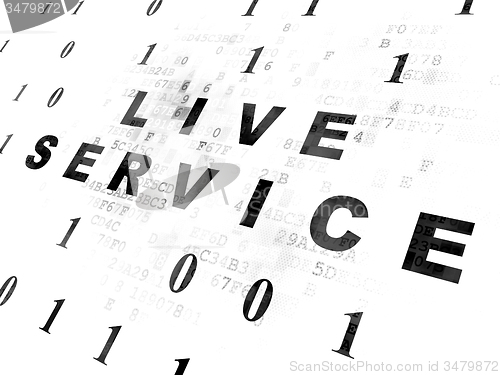 Image of Business concept: Live Service on Digital background