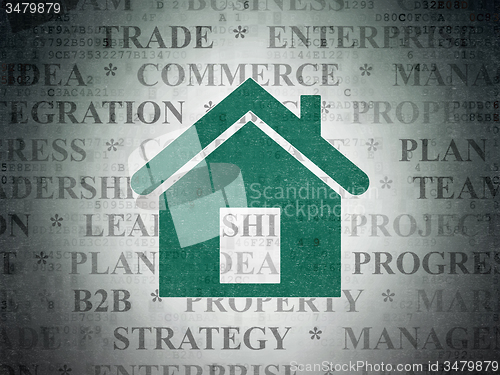 Image of Business concept: Home on Digital Paper background