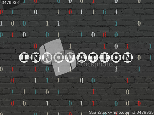 Image of Business concept: Innovation on wall background