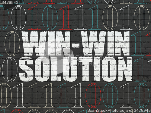 Image of Finance concept: Win-win Solution on wall background