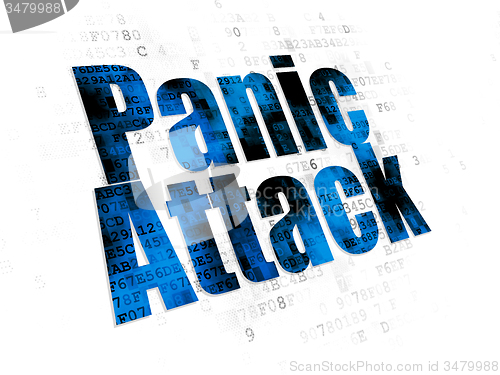 Image of Medicine concept: Panic Attack on Digital background