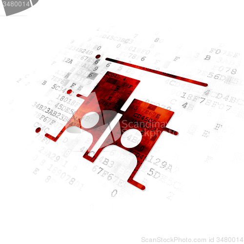 Image of Political concept: Election on Digital background