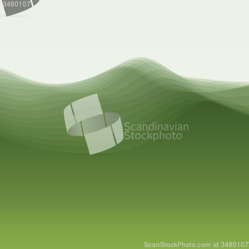 Image of Water Wave. Vector Illustration For Your Design. 