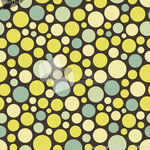 Image of Seamless festive background from circles.  Vector Illustration. 