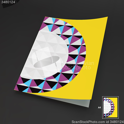 Image of A4 Business Blank. Abstract Vector Illustration. 