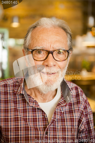 Image of Happy senior man portrait