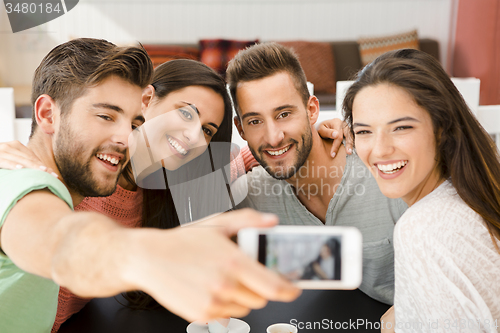 Image of Friends making a selfie