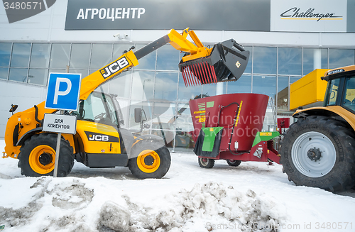 Image of Agricultural wheel loader. Tyumen. Russia