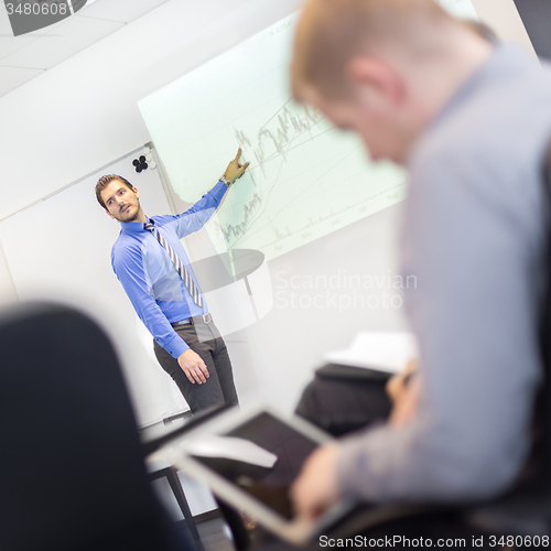 Image of Business presentation on corporate meeting.