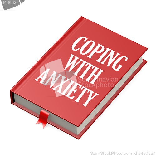 Image of Book with an anxiety concept title