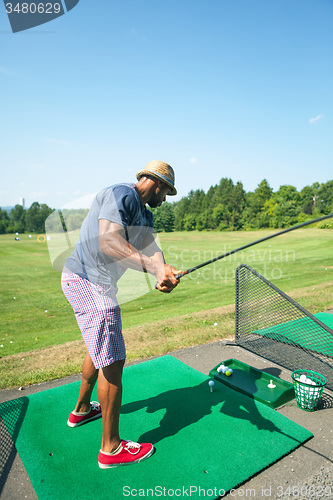 Image of Golf Practice at the Driving Range