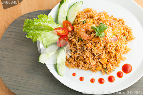 Image of Sriracha Fried Rice with Shrimp