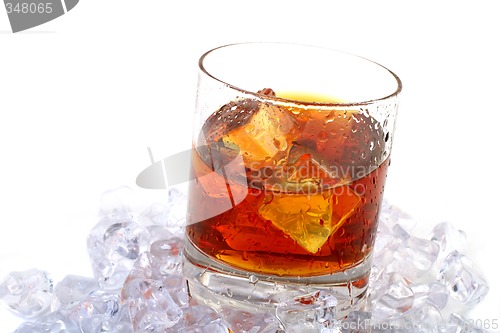 Image of whiskey on rocks